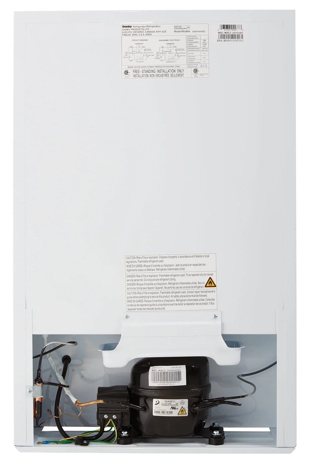 4.4 cu. ft. White Compact All-Refrigerator A424562
