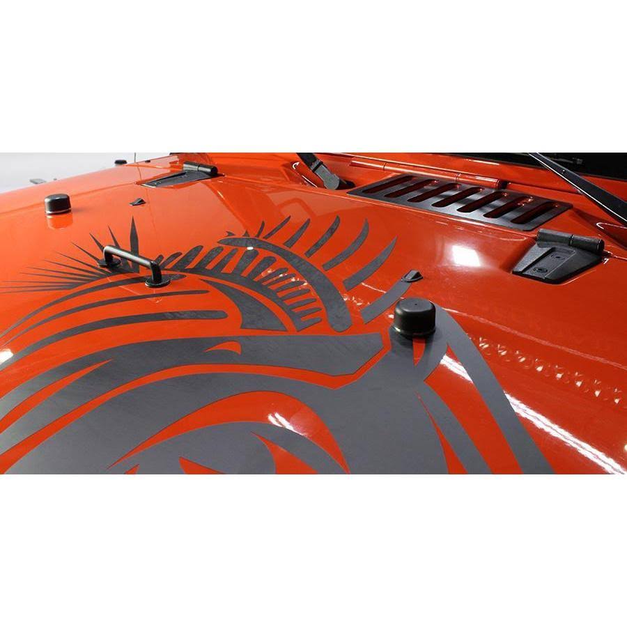 Textured Black Hood Kit for Jeep Wrangler JK T4312