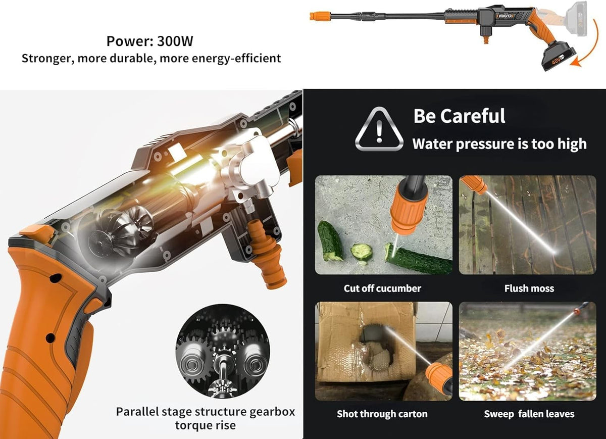 Cordless Pressure Washer 15AH 1160 PSI 20V O63903