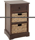 Modern Cabinet with 2-Wicker Basket H5728
