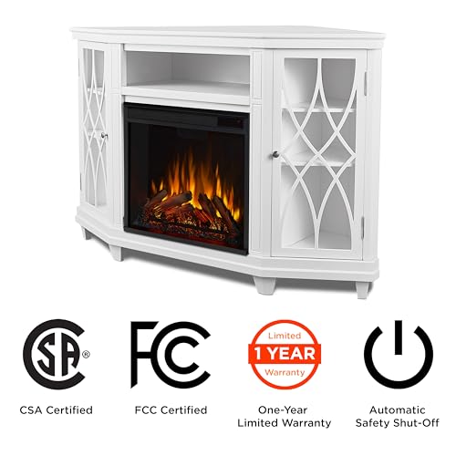 56" Corner Electric Fireplace TV Stand A49005