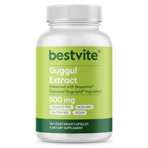 500mg Guggul Extract 120 Vegetarian Capsules F610