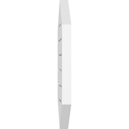 18x22W x 36x22H Vertical Peaked Surface Mount PVC Gable Vent 10/12 Pitch P390726