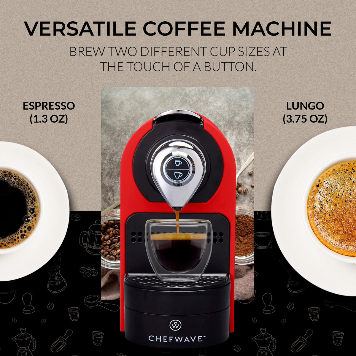 Espresso Machine Capsule Holder and Cups Bundle Z218