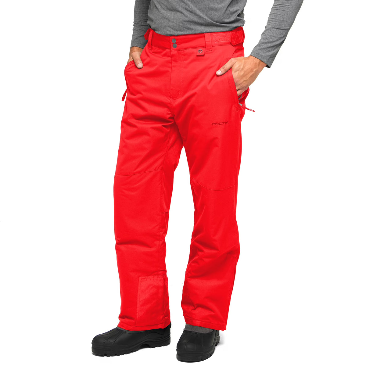 Red Insulated Winter Pants D501