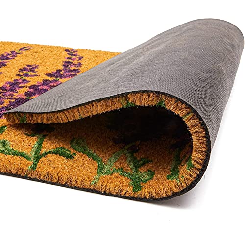 Lavender Coir Door Mat 17x30 inches P11821