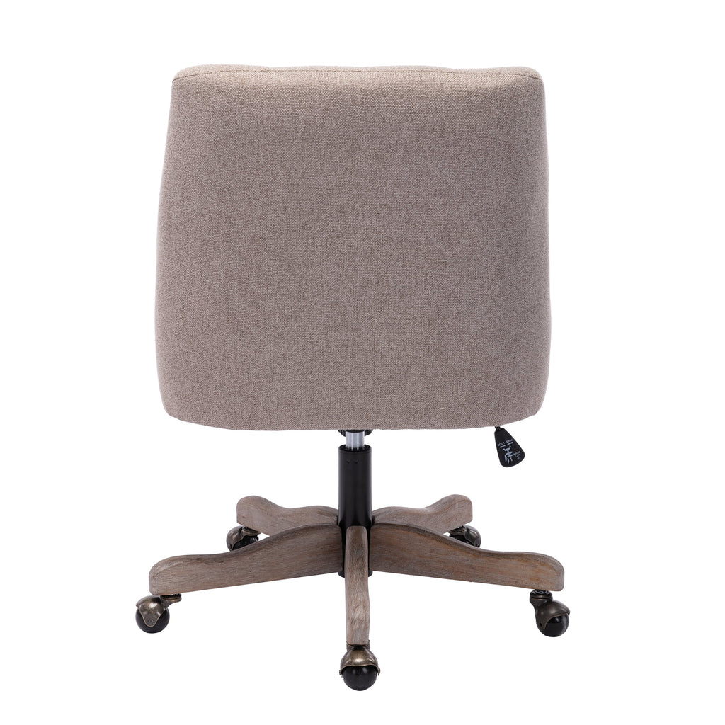 Swivel Home Office Desk Chair with Silver Foot Base I183