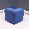 Sky Blue Velvet Ottoman E472830