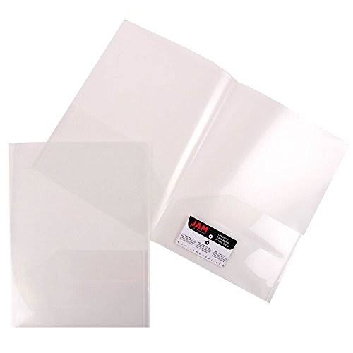 Clear Two Pocket Presentation Folder - 108/pack F601201