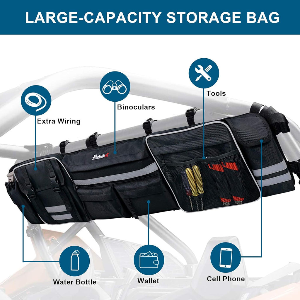 Large Roll Cage Cargo Rear Storage Bag with Reflective Strip S9646