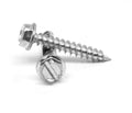 3/8 Self-Piercing Sheet Metal Screw Slotted Hex Washer Low Carbon Steel Zinc Plated B247072
