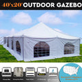40'x20' PVC Pole Tent Party Wedding Canopy Shelter G708280