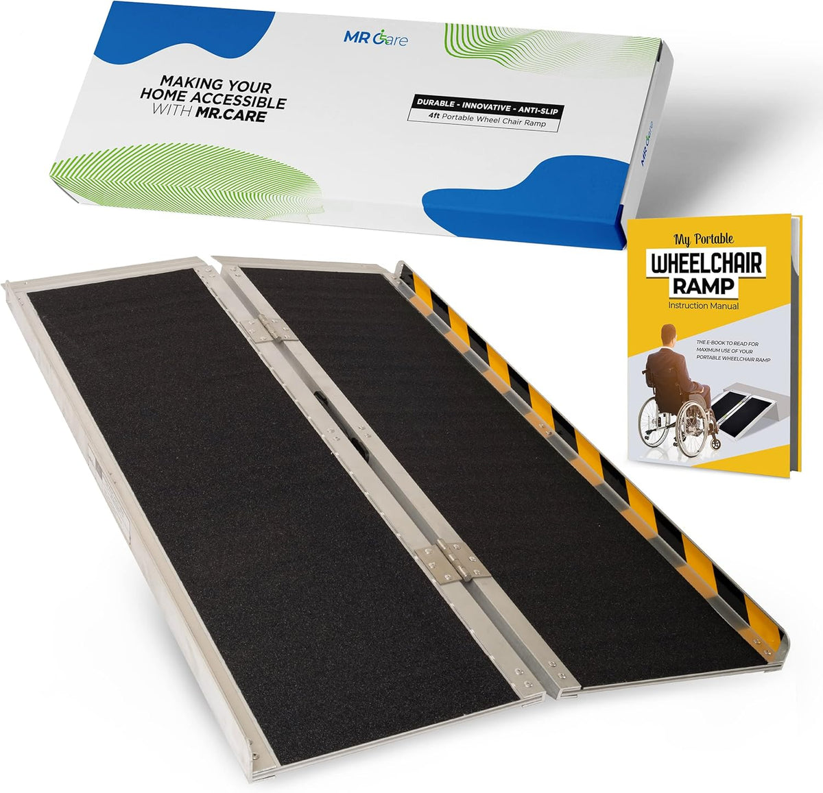 Portable Lightweight Foldable Wheelchair Ramp with Handle 6FT S65133