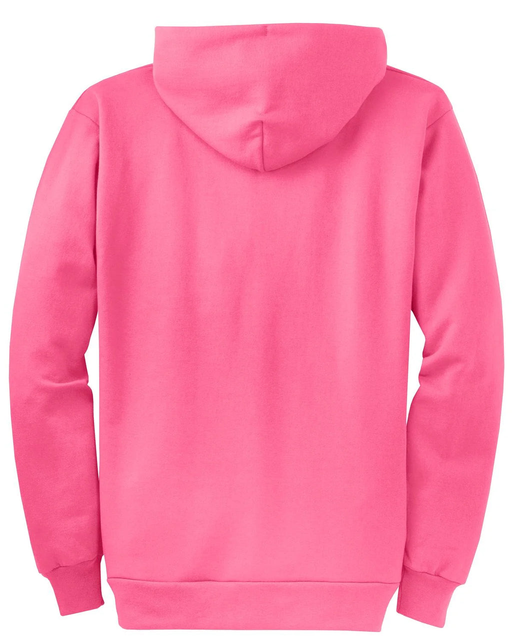 Neon Pink Full Zip Hooded Sweatshirt K123
