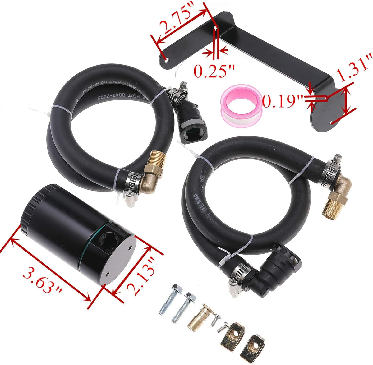 Oil Air Separator Catch Canister 3.0 Ounces Billet Aluminum Z43393