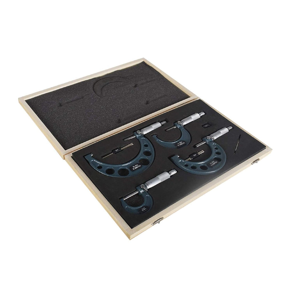 4Pcs 0-4 Inch Precision Micrometer Set C72530
