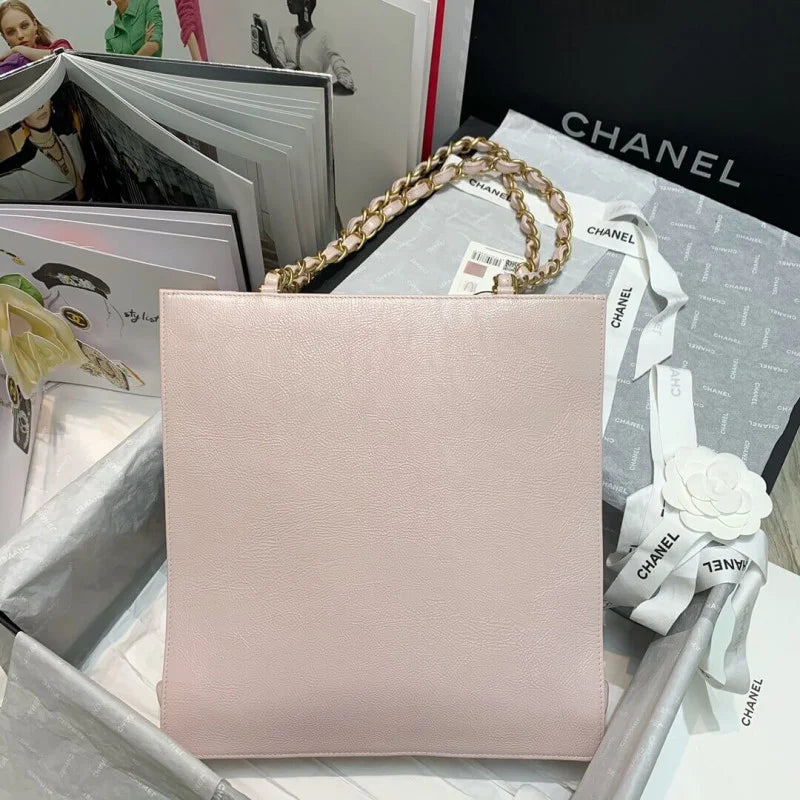 Shiny Aged Calfskin Shopping Bag R71139