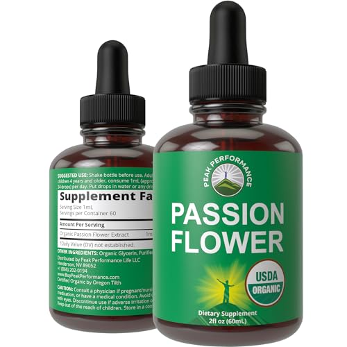Organic Passion Flower Extract Vegan Liquid Drops D8710