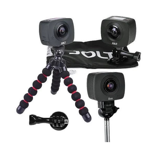 Sports Action Camera Kit Dual Lens with Tripod Y7527