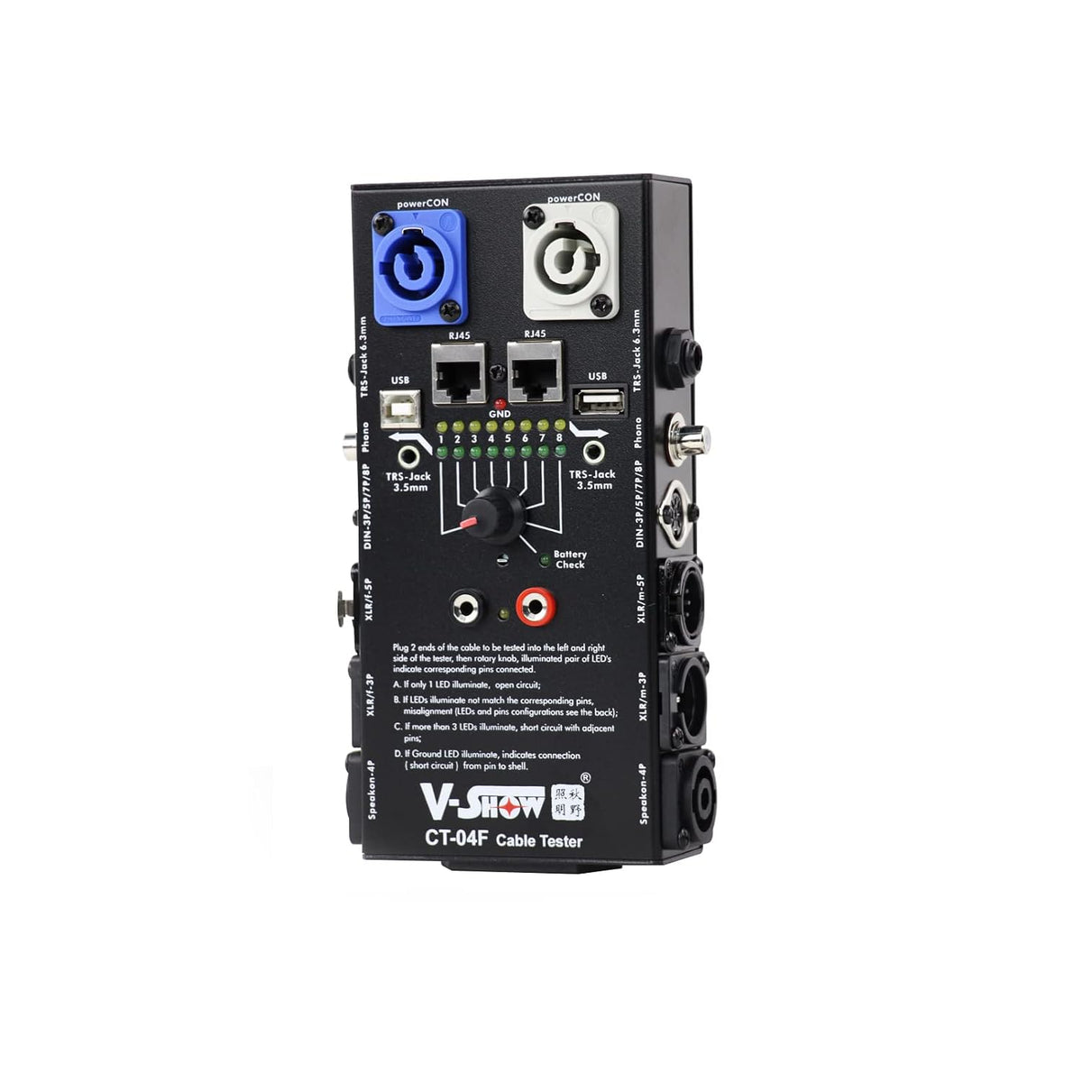 Cable Tester Wire Tracker 8-Way Switch R774