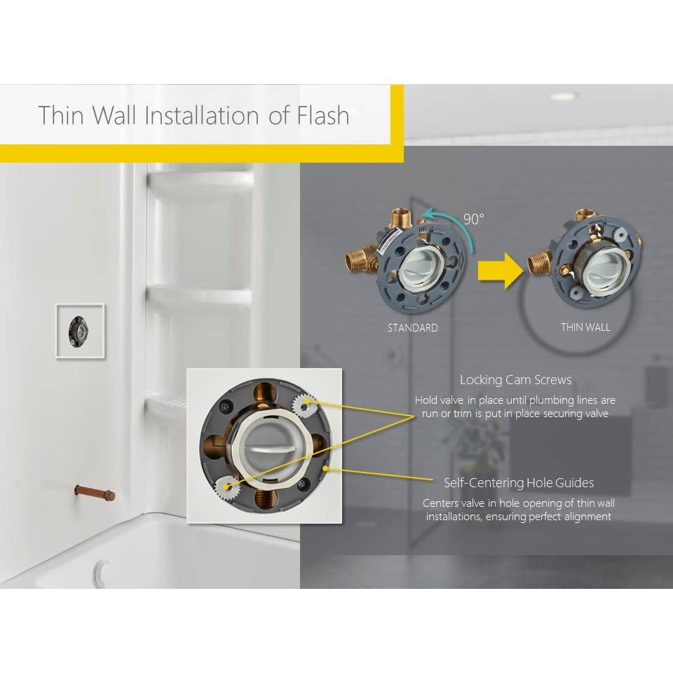 Polished Chrome Shower Trim Package Y301