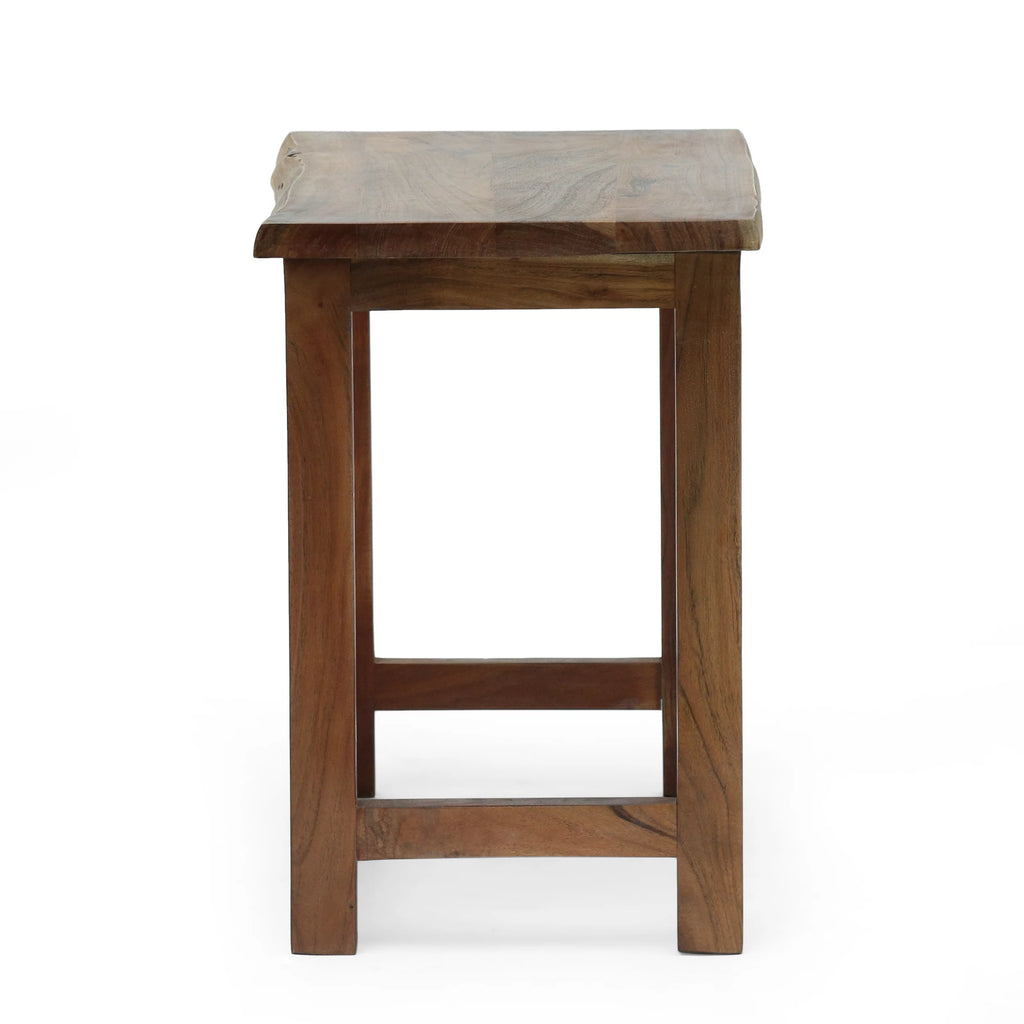 Acacia Wood Nesting Coffee Table, 3 Piece, Walnut R8108