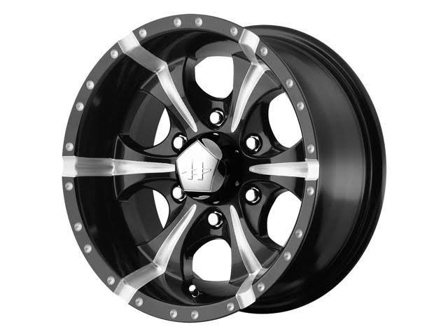 18x22 inch 18x9 Black/Milled Wheel Rim C5236