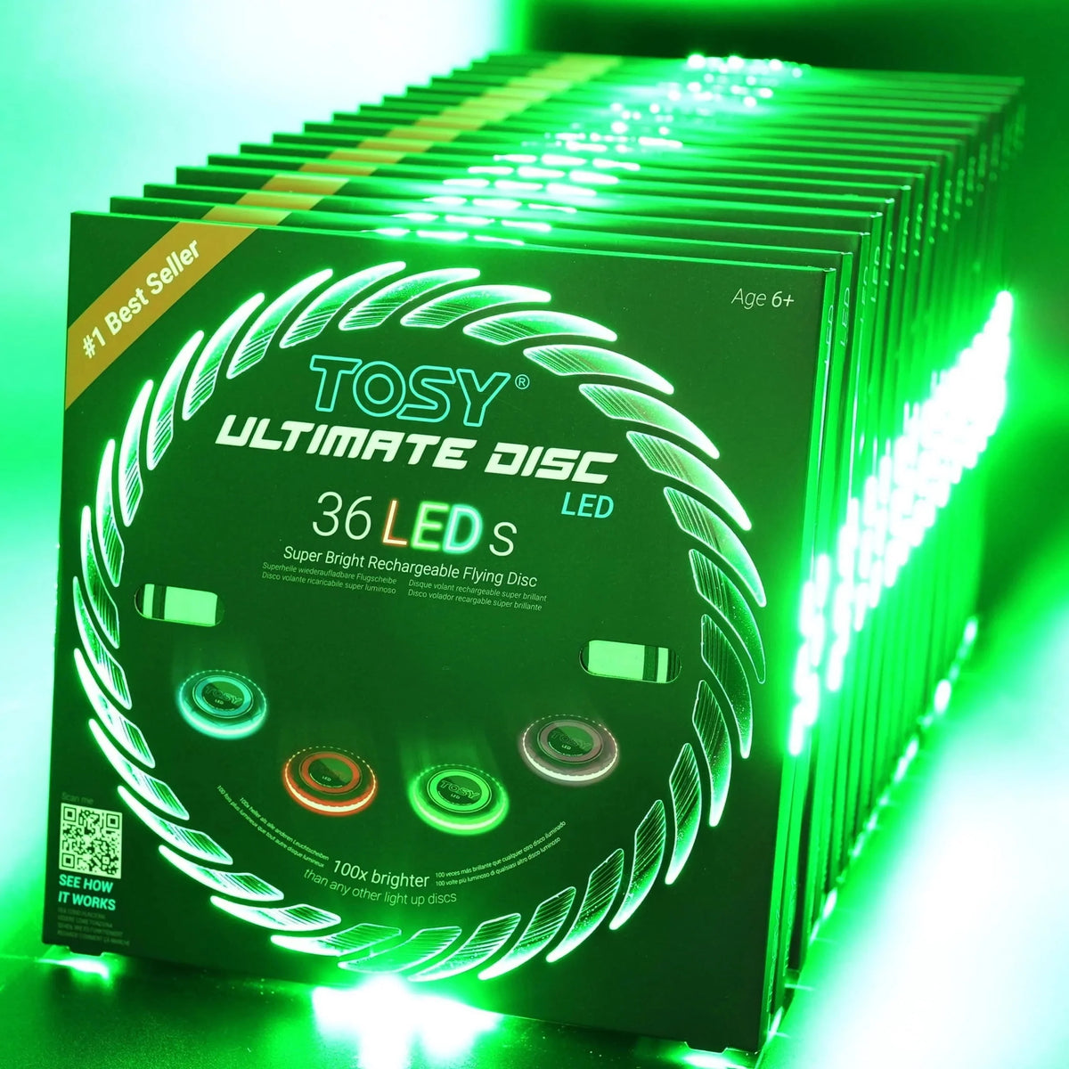 Light Up Flying Disc Rechargeable V217116