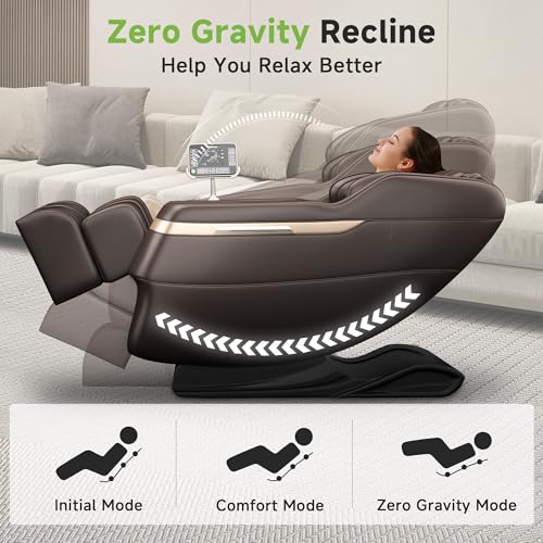 Full Body Zero Gravity Shiatsu Massage Chair Recliner with Heat and Foot Massage G333