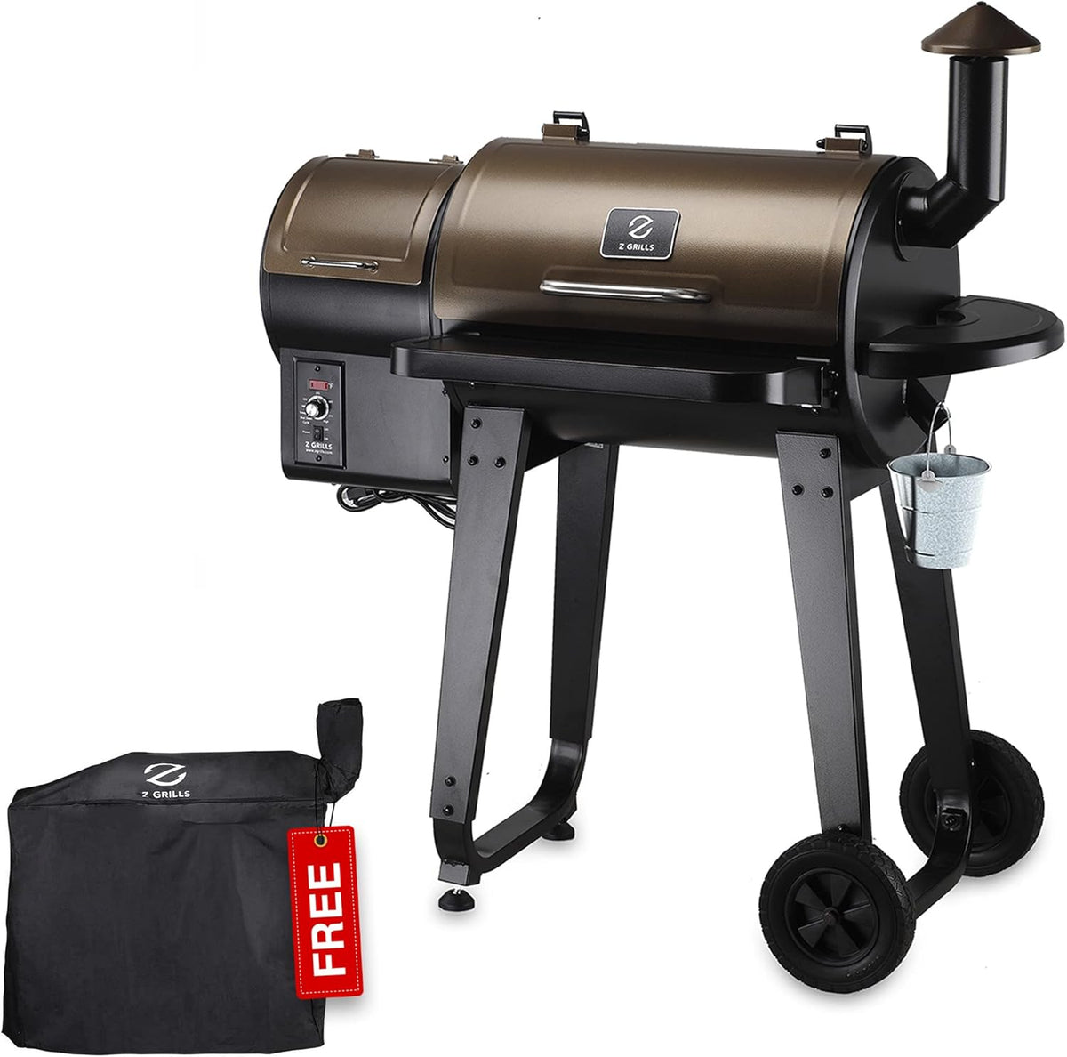 Bronze Wood Pellet Grill & Smoker F65646