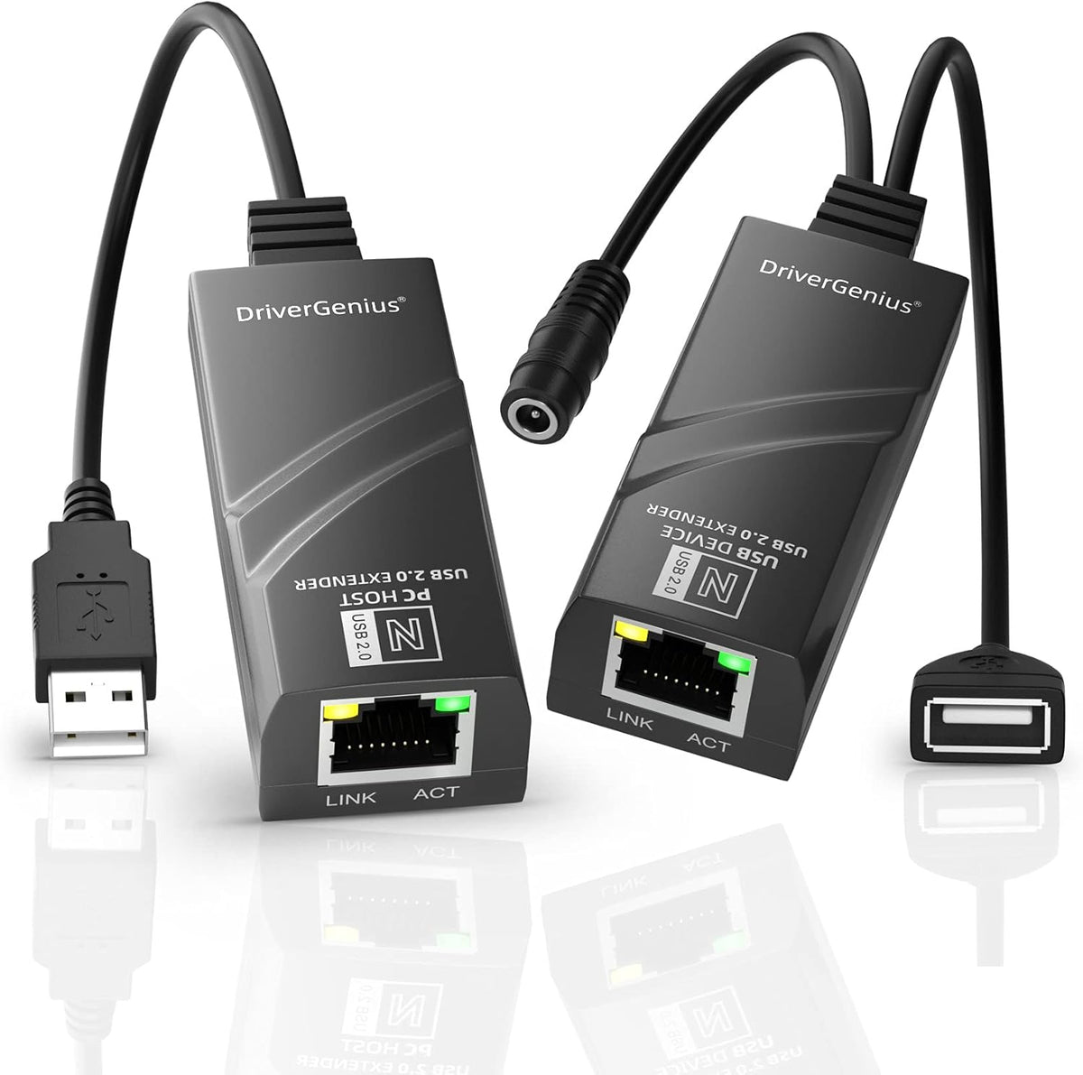 USB 2.0 Ethernet Extender Over Cat5e/Cat6/CAT7 T63487
