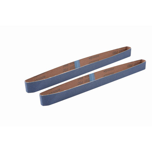 1 in. x 30 in. 80 Grit Sanding Belt, 2 Pack H946