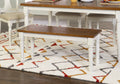 Vanilla White Dining Bench X984948
