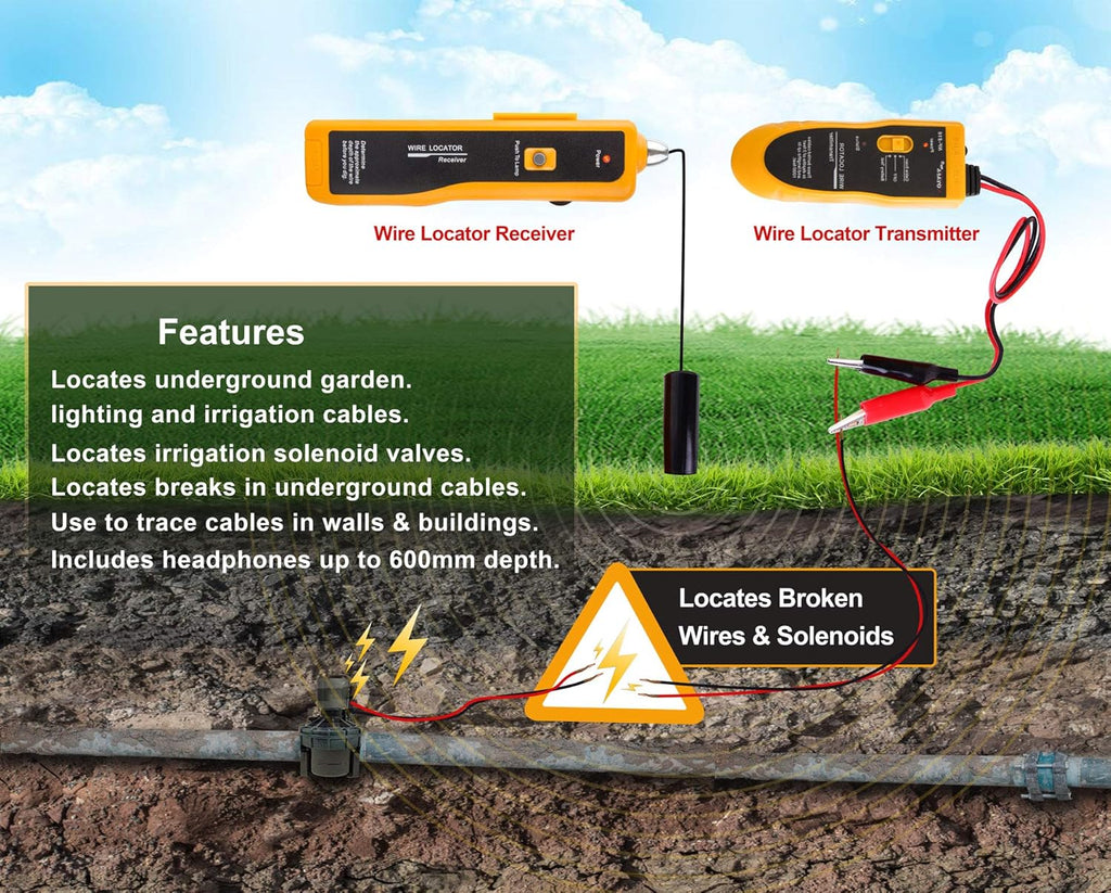 Underground Cable Wire Locator, Pack of 2 N876