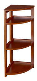 Oak Folding Corner Bookcase T211