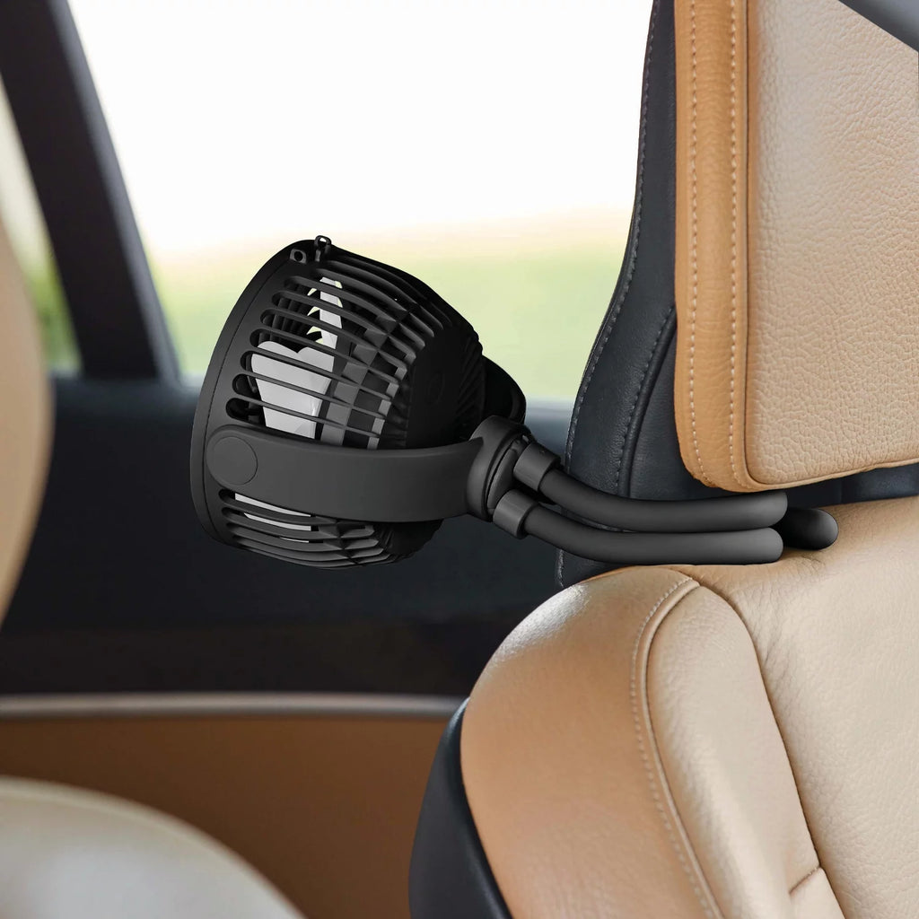 Portable Rechargeable Fan with Flexible Tripod, Black M317