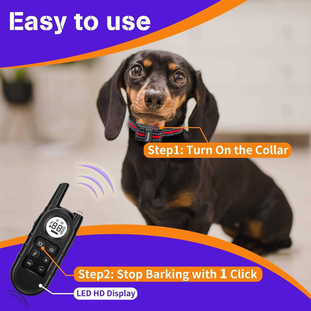 Smallest Lightest Anti Bark Training Collar for Small Dogs 5-15lbs C8816