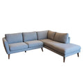 Light Gray Sectional Sofa Right Chaise K70115