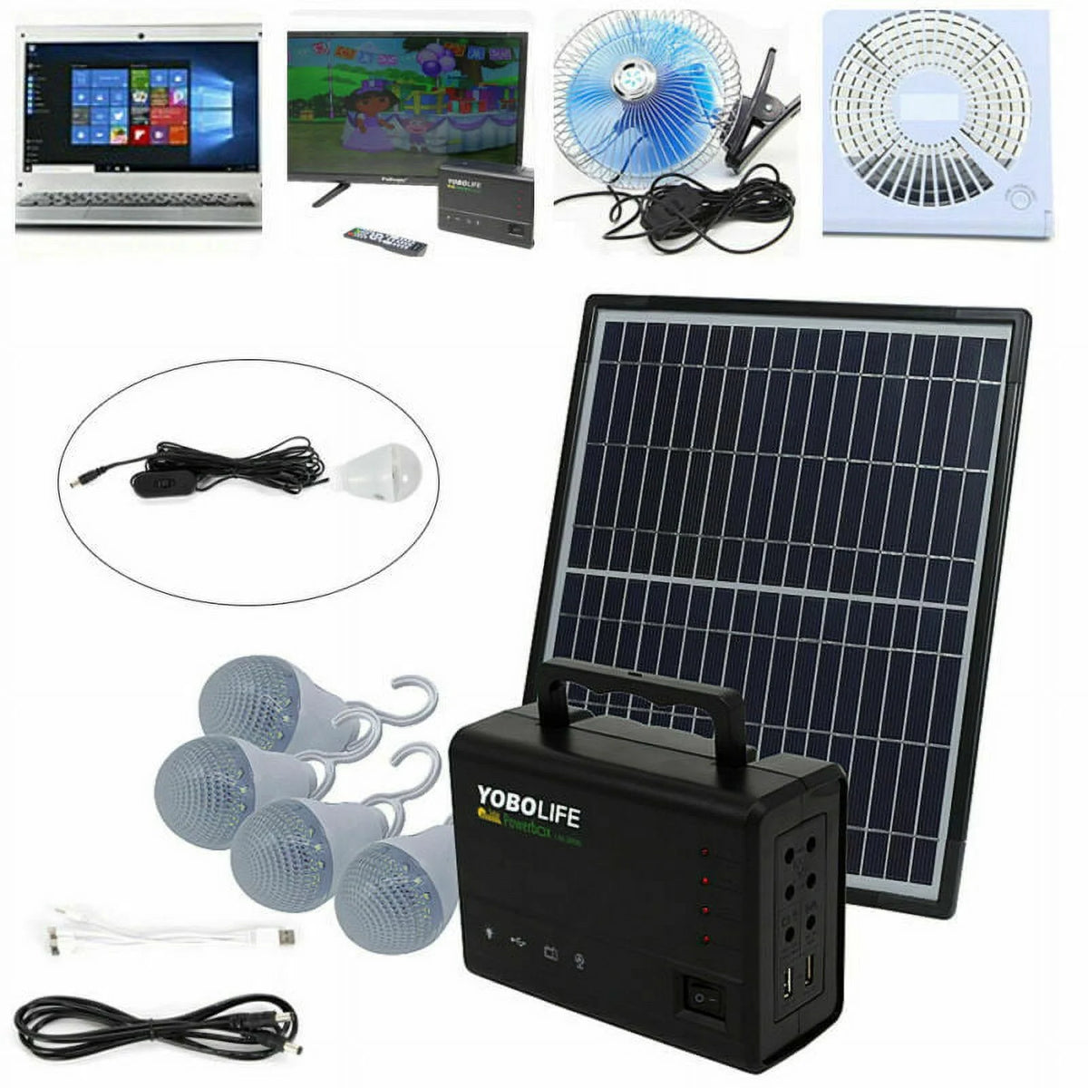 Portable Solar Panel Power Generator Kit C386313