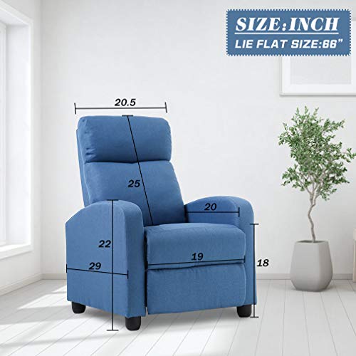 Brown Leather Recliner Chair with Lumbar Support O99817