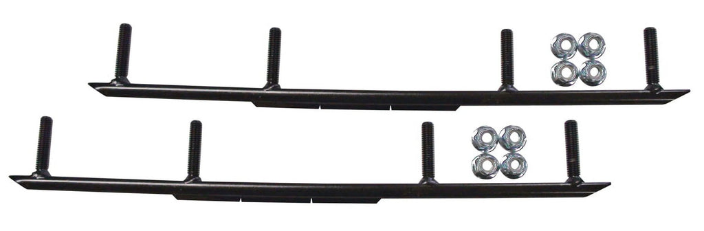 Red Razor Snowmobile Skis with 10" Round Bars Complete Kit U90612