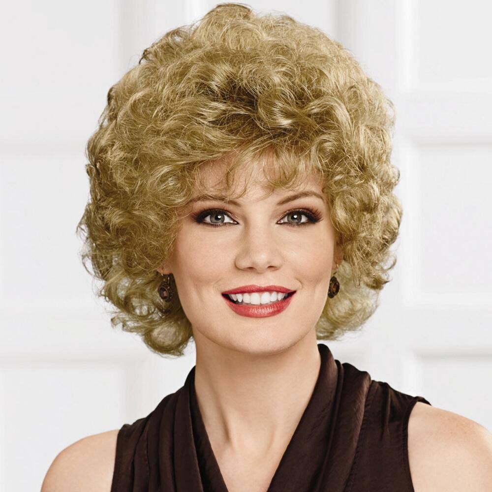 Curly Mid-Length Wig, Size Large X98679