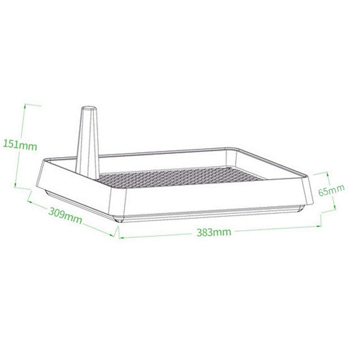 Rabbit Litter Box with Grate Q191