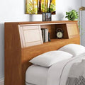 Queen Antique Alder Bookcase Headboard O561