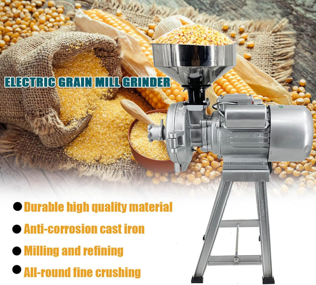 220V Commercial Grain Mill Grinder J173