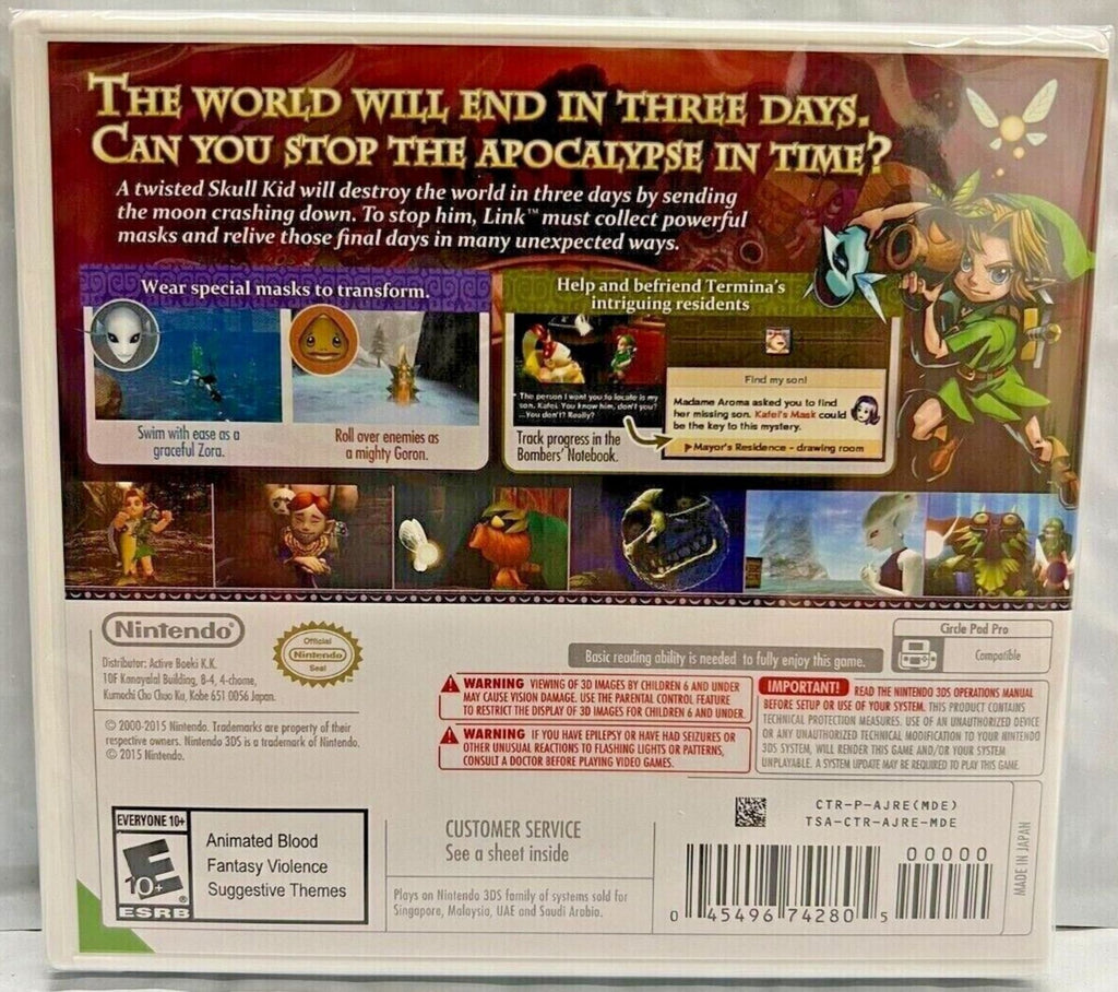 The Legend of Zelda: Majora's Mask 3D & A Link Between Worlds 3DS Y836