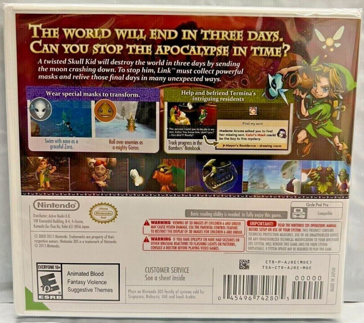 The Legend of Zelda: Majora's Mask 3D & A Link Between Worlds 3DS Y836