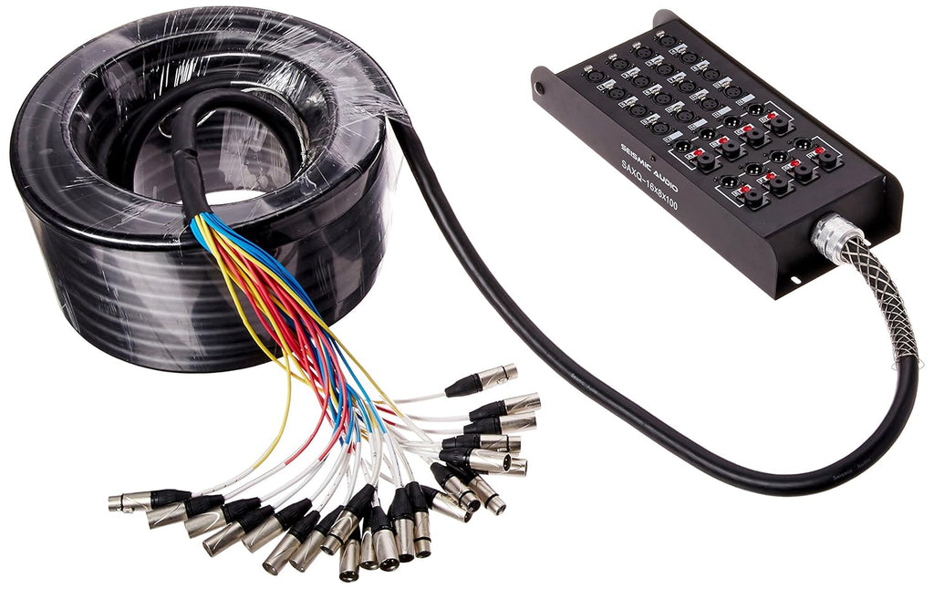 16 Channel 75' XLR Snake Cable with XLR and 1/4 Returns R539828