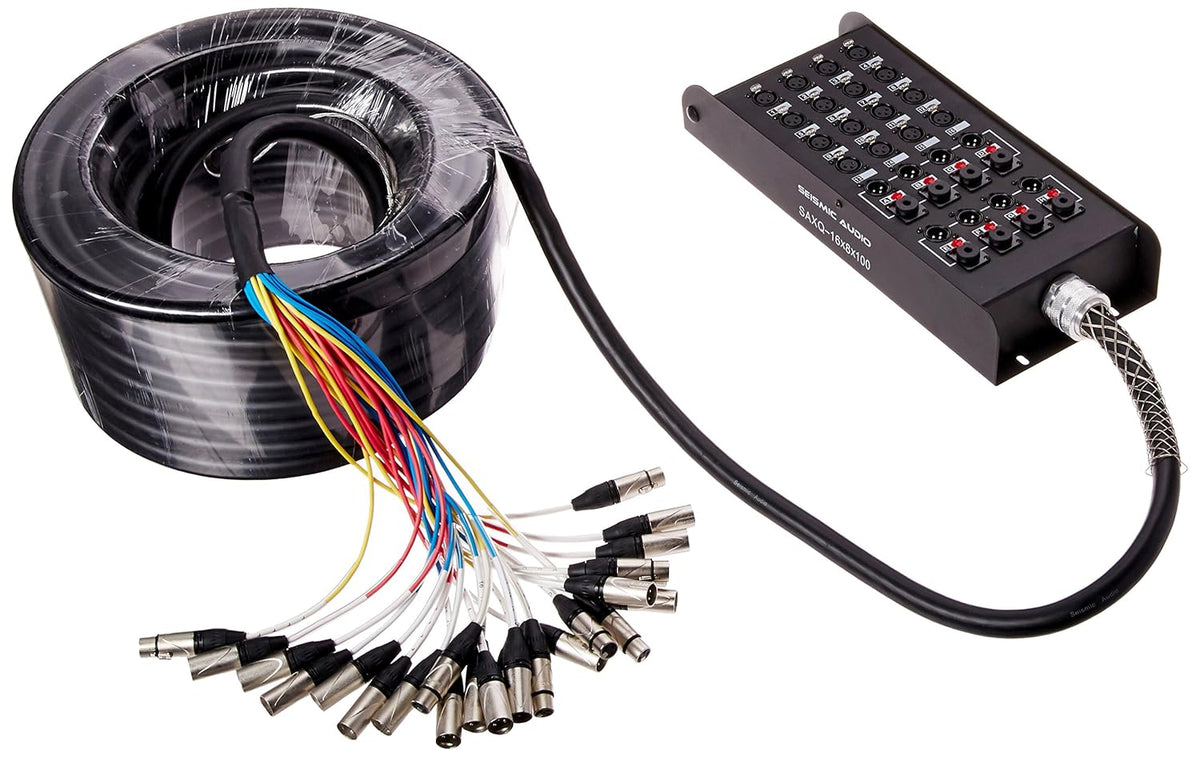 16 Channel 75' XLR Snake Cable with XLR and 1/4 Returns R539828