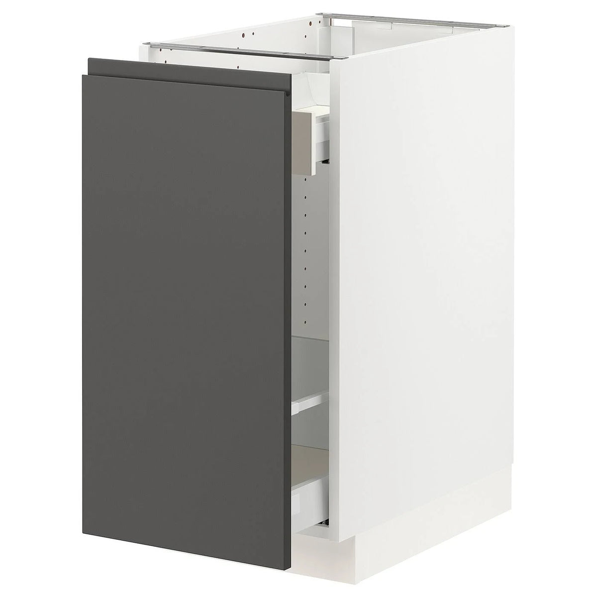 White Base Cabinet with Pull-Out Storage I238